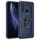 For Motorola Moto One Fusion Shockproof TPU + PC Protective Case with 360 Degree Rotating Holder(Blue) - 1