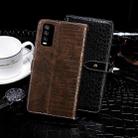 For vivo Y20A idewei Crocodile Texture Horizontal Flip Leather Case with Holder & Card Slots & Wallet(Black) - 3