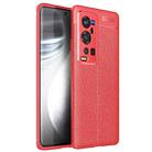 For vivo X60 Pro+ 5G Litchi Texture TPU Shockproof Case(Red) - 1