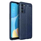 For OPPO A55 5G Litchi Texture TPU Shockproof Case(Navy Blue) - 1