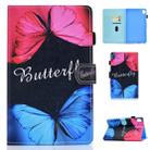 For Huawei MediaPad M6 8.4 Colored Drawing Stitching Horizontal Flip Leather Case, with Holder & Card Slots(Butterfly Love) - 1