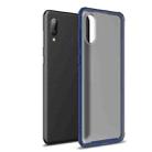 For Samsung Galaxy A02 Four-corner Shockproof TPU + PC Protective Case(Blue) - 1
