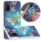 For Samsung Galaxy A02s(EU Version) Plating TPU Protective Case(Butterfly) - 1