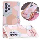 For Samsung Galaxy A32 5G Plating TPU Protective Case(Pink Rhombus) - 1