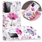 For Samsung Galaxy A72 5G / 4G Plating TPU Protective Case(Lotus) - 1