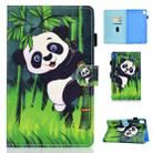 For Huawei MediaPad M6 8.4 Colored Drawing Stitching Horizontal Flip Leather Case, with Holder & Card Slots(Panda) - 1