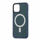 For iPhone 12 / 12 Pro ROCK Guard Pro Skin TPU+PC Shockproof Magsafe Case(Dark Blue) - 1