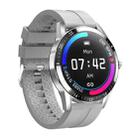 G20 1.3 inch IPS Color Screen IP67 Waterproof Smart Watch, Support Blood Oxygen Monitoring / Sleep Monitoring / Heart Rate Monitoring, Style: Silicone Strap(Grey) - 1