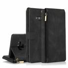 For Samsung Galaxy Note9 Skin-feel Crazy Horse Texture Zipper Wallet Bag Horizontal Flip Leather Case with Holder & Card Slots & Wallet & Lanyard(Black) - 1