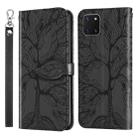 For Samsung Galaxy A81 Life of Tree Embossing Pattern Horizontal Flip Leather Case with Holder & Card Slot & Wallet & Photo Frame & Lanyard(Black) - 1