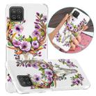 For Samsung Galaxy A12(EU Version) Luminous TPU Mobile Phone Protective Case(Flower Deer) - 1