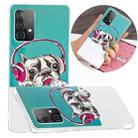 For Samsung Galaxy A52 5G / 4G Luminous TPU Mobile Phone Protective Case(Headset Dog) - 1