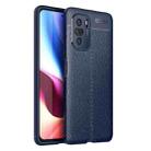 For Xiaomi Redmi K40 / K40 Pro Litchi Texture TPU Shockproof Case(Blue) - 1