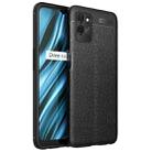 For OPPO Realme V11 Litchi Texture TPU Shockproof Case(Black) - 1