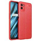 For OPPO Realme V11 Litchi Texture TPU Shockproof Case(Red) - 1