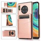 For Huawei Mate 30 Pro Solid Color PC + TPU Protective Case with Holder & Card Slots(Rose Gold) - 1