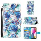 For Motorola Moto G Stylus (2021) Marble Stitching Horizontal Flip PU Leather Case with Holder & Card Slots & Wallet & Lanyard(Blue Green) - 1