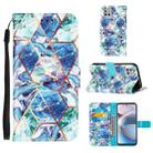 For Motorola Moto One 5G Ace Marble Stitching Horizontal Flip PU Leather Case with Holder & Card Slots & Wallet & Lanyard(Blue Green) - 1