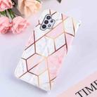 For Samsung Galaxy A32 5G Marble Stitching Horizontal Flip PU Leather Case with Holder & Card Slots & Wallet & Lanyard(Pink White) - 8