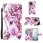 For Xiaomi Mi 11 5G Marble Stitching Horizontal Flip PU Leather Case with Holder & Card Slots & Wallet & Lanyard(Purple) - 1