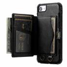 Crazy Horse Texture PU + TPU Shockproof Back Cover Case with Card Slots & Holder & Wallet & Crossbody Strap For iPhone 6 & 6s & 7 & 8(Black) - 1