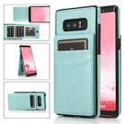 For Samsung Galaxy Note 8 Solid Color PC + TPU Protective Case with Holder & Card Slots(Green) - 1