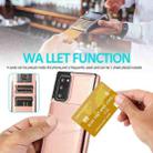 For Samsung Galaxy Note20 Solid Color PC + TPU Protective Case with Holder & Card Slots(Rose Gold) - 7
