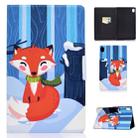For Huawei MediaPad M6 10.8 Colored Drawing Electric Pressed Horizontal Flip Leather Case, with Holder & Card Slots(Fox) - 1