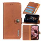 For Samsung Galaxy A02 KHAZNEH Cowhide Texture Horizontal Flip Leather Case with Holder & Card Slots & Wallet(Brown) - 1