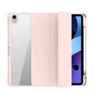Mutural Pinyue Series PC + TPU Horizontal Flip Leather Case with Holder & Pen Slot & Sleep / Wake-up Function For iPad Air 2022 / 2020 10.9(Pink) - 1