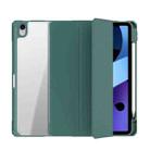 Mutural Pinyue Series PC + TPU Horizontal Flip Leather Case with Holder & Pen Slot & Sleep / Wake-up Function For iPad Air 2022 / 2020 10.9(Dark Green) - 1