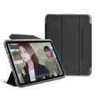 Mutural Yagao Series PC Horizontal Flip Leather Case with Holder & Pen Slot For iPad Air 2022 / 2020 10.9(Grey) - 2