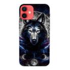 For iPhone 12 mini Shockproof Painted Transparent TPU Protective Case (Magic Wolf) - 1