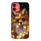 For iPhone 12 mini Shockproof Painted Transparent TPU Protective Case (Bulb Fox) - 1