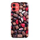 For iPhone 12 mini Shockproof Painted Transparent TPU Protective Case (Love Chocolate) - 1