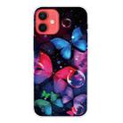 For iPhone 12 mini Shockproof Painted Transparent TPU Protective Case (Bubble Butterflies) - 1