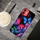 For iPhone 12 mini Shockproof Painted Transparent TPU Protective Case (Bubble Butterflies) - 2