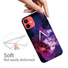 For iPhone 12 mini Shockproof Painted Transparent TPU Protective Case (Triangle Starry Sky) - 3
