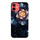 For iPhone 12 mini Shockproof Painted Transparent TPU Protective Case (Snow Lotus) - 1