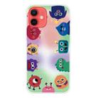 For iPhone 12 / 12 Pro Shockproof Painted Transparent TPU Protective Case(Fluorescent Monster) - 1