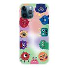 For iPhone 12 Pro Max Shockproof Painted Transparent TPU Protective Case(Fluorescent Monster) - 1