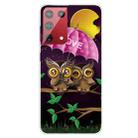 For OnePlus 9 Shockproof Painted Transparent TPU Protective Case(Umbrella Owl) - 1