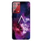 For OnePlus 9 Pro Shockproof Painted Transparent TPU Protective Case(Triangle Starry Sky) - 1