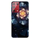 For OnePlus 9 Pro Shockproof Painted Transparent TPU Protective Case(Snow Lotus) - 1