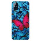 For OnePlus Nord N10 5G Shockproof Painted Transparent TPU Protective Case(Big Red Butterfly) - 1