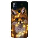 For OnePlus Nord N100 Shockproof Painted Transparent TPU Protective Case(Bulb Fox) - 1