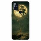 For OnePlus Nord N100 Shockproof Painted Transparent TPU Protective Case(Pull the Moon) - 1