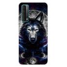 For Huawei P Smart 2021 Shockproof Painted Transparent TPU Protective Case(Magic Wolf) - 1