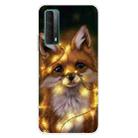 For Huawei P Smart 2021 Shockproof Painted Transparent TPU Protective Case(Bulb Fox) - 1