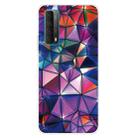 For Huawei P Smart 2021 Shockproof Painted Transparent TPU Protective Case(Color Building Blocks) - 1